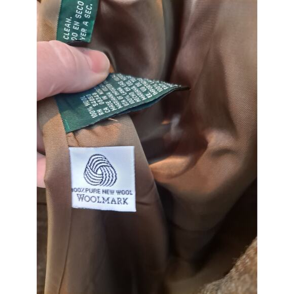 Lauren Ralph Lauren Women's Wool Plaid Lined Single Button Blazer Size 16 - Picture 7 of 11